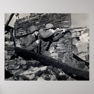 WWII Dutch Snipers Poster