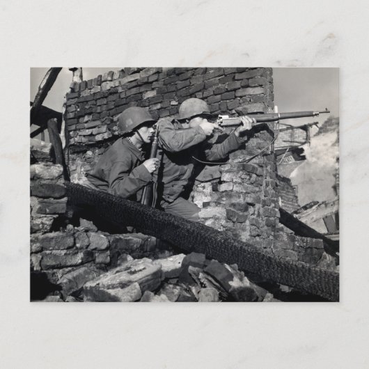 WWII Dutch Snipers Postkarte (Vorderseite)