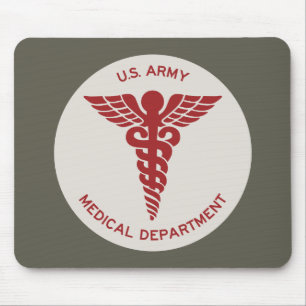 WWII Emblem des US-Armee-Medizinischen Dienstes Mousepad