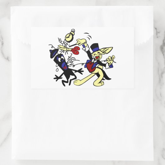 WWII EOD Rabbit Rechteckiger Aufkleber (Tasche)