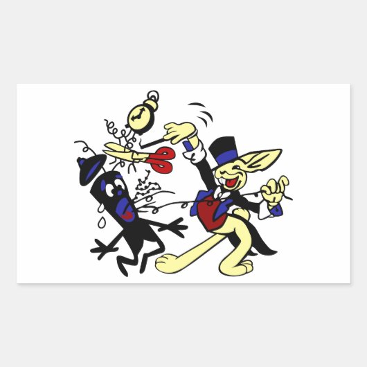 WWII EOD Rabbit Rechteckiger Aufkleber (Vorderseite)