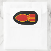 WWII EOD RECHTECKIGER AUFKLEBER (Tasche)