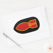 WWII EOD RECHTECKIGER AUFKLEBER (Umschlag)