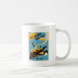 WWII Fallschirmjäger Kaffeetasse