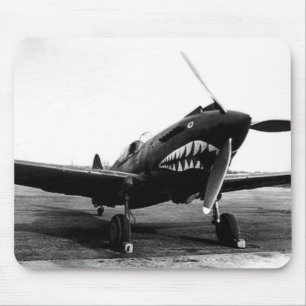 WWII-Flug-Tiger Curtiss P-40-Kampfflugzeug Mousepad