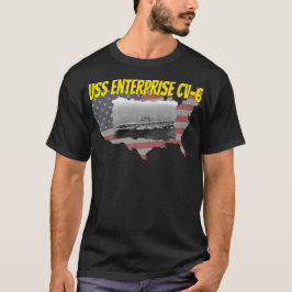 WWII Flugzeugträger USS Enterprise CV6 Vater Boy T-Shirt
