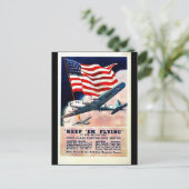 Wwii Flying1 Postkarte (Stehend Vorderseite)