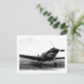 WWII Flying Tigers Curtiss P-40 Fighter Flugzeug Postkarte (Stehend Vorderseite)