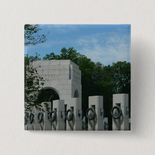 WWII-Gedenkkranz II in Washington DC Button