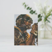 WWII Gunner Postkarte (Stehend Vorderseite)