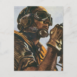 WWII Gunner Postkarte