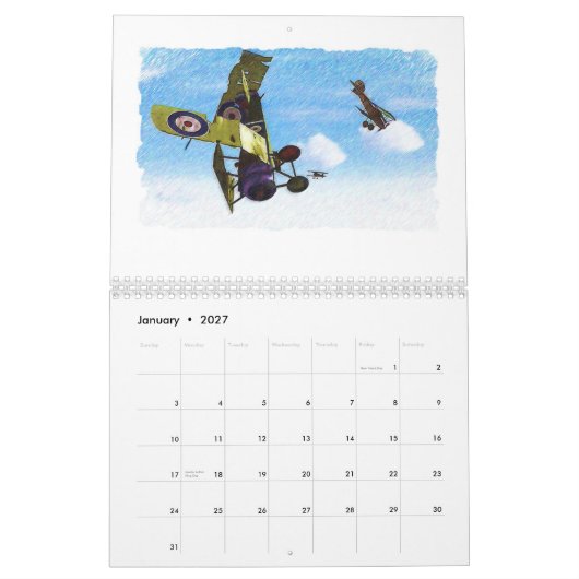 WWII handgemenge über Europa! Kalender (Jan 2027)