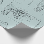 WWII Handgun 45 Kaliber Pistolenumdrehung Geschenkpapier (Ecke)