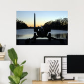 WWII Howitzer-Silhouette Poster (Heimbüro)