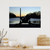 WWII Howitzer-Silhouette Poster (Küche)