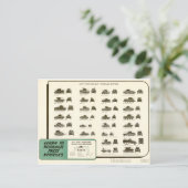 WWII-ID-Diagramm für den Leuchttank Postkarte (Stehend Vorderseite)