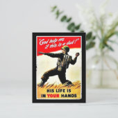 Wwii in Ihren Händen Postkarte (Stehend Vorderseite)