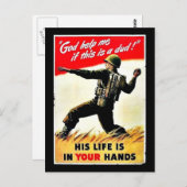 Wwii in Ihren Händen Postkarte (Vorne/Hinten)
