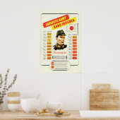 WWII-Japanisches Rangabzeichen-Propagandaposter Poster (Küche)