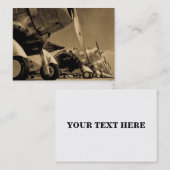 WWII Kämpfer-Flugzeuge - Douglas SBD Dauntlesses Visitenkarte (Vorne/Hinten)