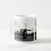 WWII Kingcobra Kampfflugzeug Kaffeetasse (Vorderseite Links)