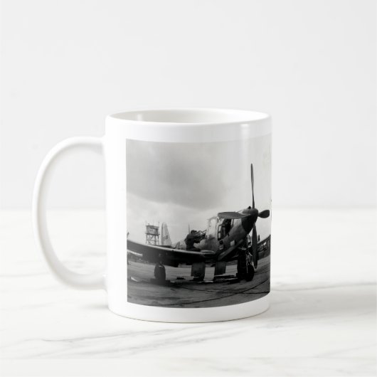 WWII Kingcobra Kampfflugzeug Kaffeetasse (Links)