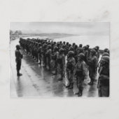 WWII-Krankenschwestern in Gasmasken Postkarte (Vorderseite)