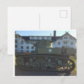 WWII M4 Sherman Panzer Postkarte (Vorne/Hinten)
