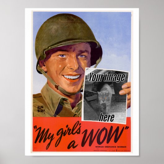 WWII-Mädchenposter Poster (Vorne)