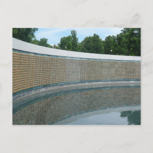 WWII-Mahnmal Freedom Wall in Washington DC Postkarte