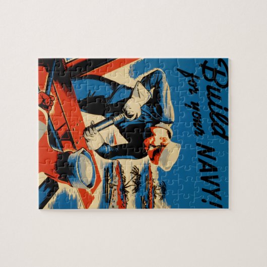WWII Marine-Plakat-Entwurf Puzzle (Horizontal)