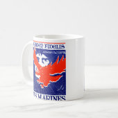 WWII Marineinfanteriekorps-Plakat Kaffeetasse (Vorderseite Links)