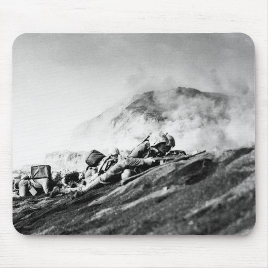 WWII Marinesoldaten auf Iwojima-Landekopf Mousepad (Vorne)