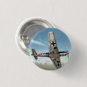 WWII ME-109 Flugzeuge im Flug Button (Vorne & Hinten)