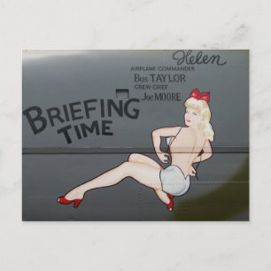WWII-Nasenbemalung Postkarte