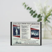 Wwii Navy Recruit2 Postkarte (Stehend Vorderseite)