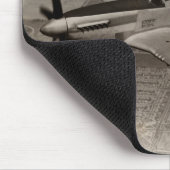 WWII P-51 Mustang im Flug Mousepad (Ecke)