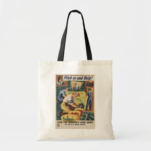 WWII Patriotic Poster Bag Tragetasche (Vorne)