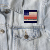 WWII - Patriotische Plakatschaltfläche Button (Beispiel)