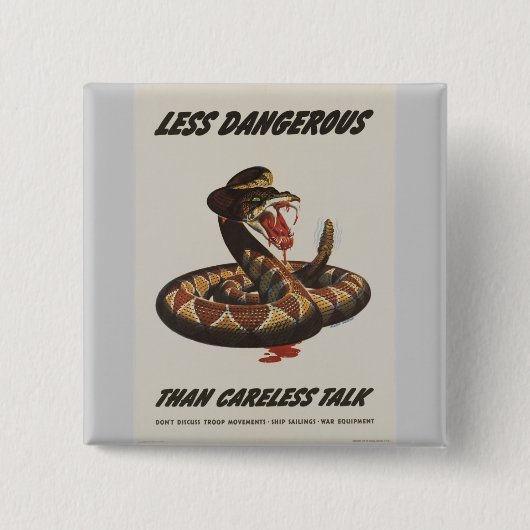 WWII-patriotischer Plakat-Button Button (Vorderseite)