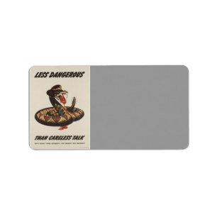 WWII Patriotisches Poster-Adressetikett Adressaufkleber