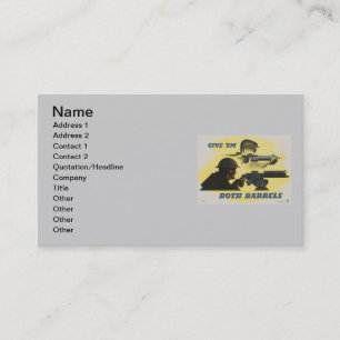 WWII Patriotisches Poster-Visitenkarte Visitenkarte