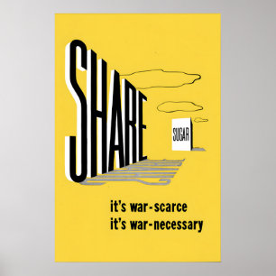 WWII-Propagandaposter UK Großbritannien Teile Zuck Poster