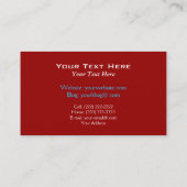 WWII Rächer Visitenkarte (Rückseite)