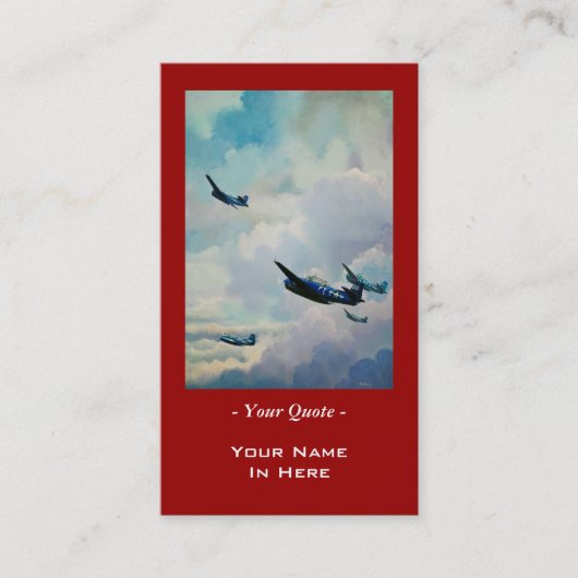 WWII Rächer Visitenkarte (Vorderseite)