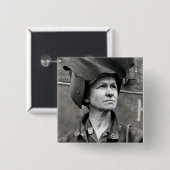 WWII Rosie der Nieteneinschläger Button (Vorne & Hinten)