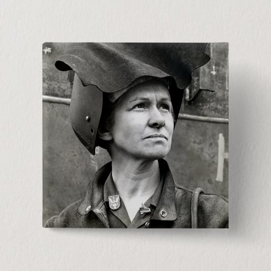 WWII Rosie der Nieteneinschläger Button (Vorderseite)