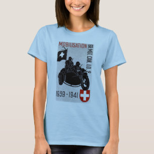 WWII Schweizer überholtes Motorrad T-Shirt