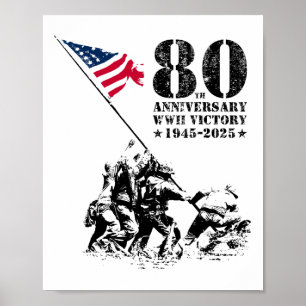 Wwii Sieg 80. Jahrestag 1945-2025 Veteranen 4 Poster
