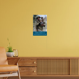WWII-Soldat mit Welpe MAAFA Poster